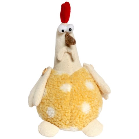 KOGUT OZDOBA Z MATERIAŁU KOGUT FOLKLOR WIELKANOC ŻÓŁTY 25 CM