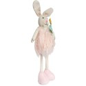 Zając Futrzany z kwiatkiem Ozdoba Wielkanocna Figurka 50 cm