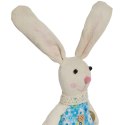 Zając siedzący Ozdoba Wielkanocna Figurka w niebieskiej sukience 40 cm