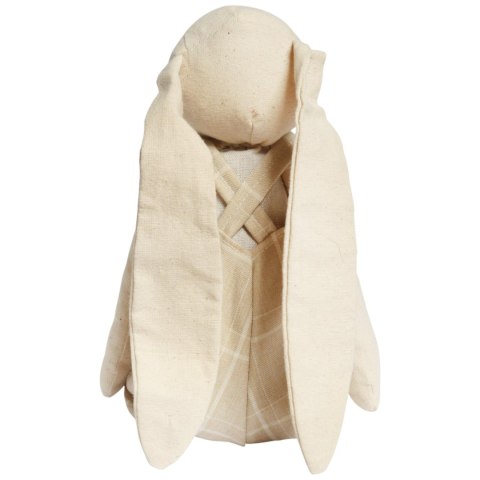 Zając siedzący Ozdoba Wielkanocna Figurka w sukience w kratę 48 cm II