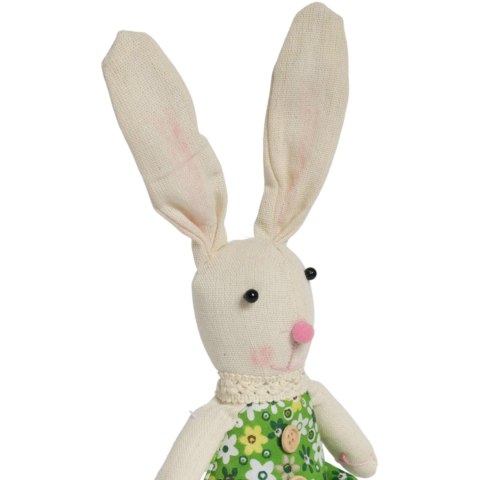 Zając siedzący Ozdoba Wielkanocna Figurka w zielonej sukience 40 cm