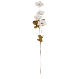 GAŁĄZKA 4 JESIENNYCH KWIATÓW do wazonu białe ANEMONY 90 cm