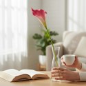 KALIA CALLA SILIKON GAŁĄZKA SZTUCZNA pomarańczowo-żółta 67 cm