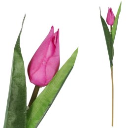 TULIPAN KWIAT SZTUCZNY do wazonu różowy 40 cm