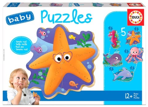 PUZZLE 2-4 MORSKIE STWORZENIA