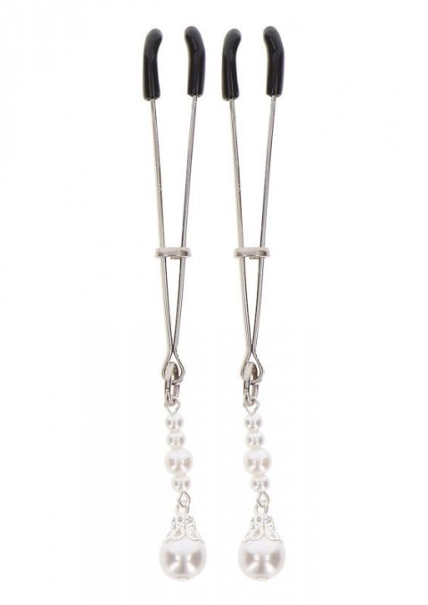 Tweezers With Pearls Silver
