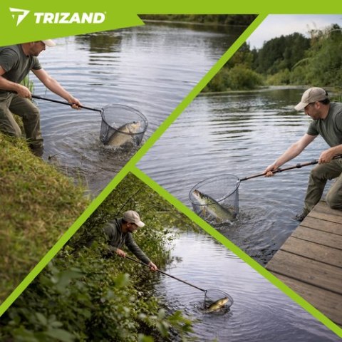 Podbierak wędkarski teleskopowy 335cm Trizand