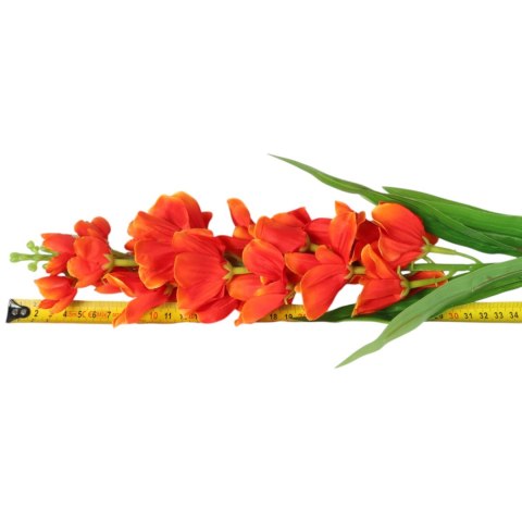 OSTRÓŻKA KWIAT SZTUCZNY do wazonu pomarańczowa 82 cm