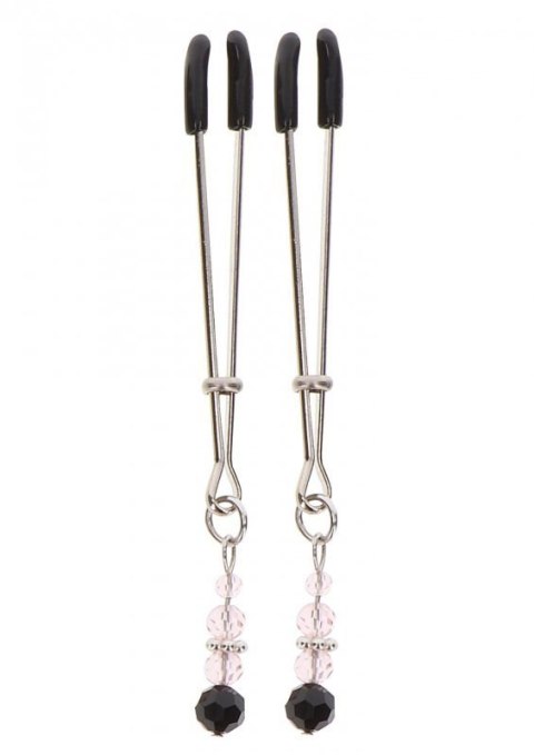 Tweezers With Beads Silver