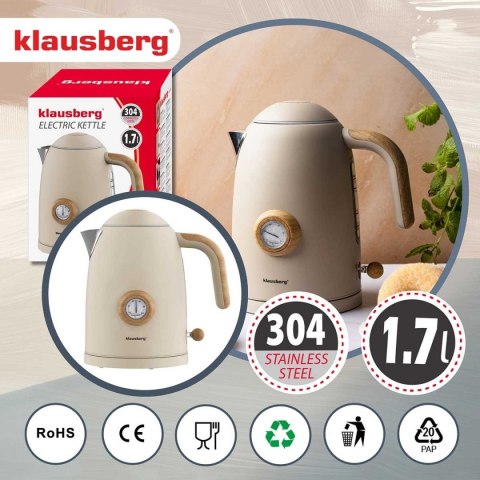 CZAJNIK ELEKTRYCZNY 1,7L Z TERMOMETREM KLAUSBERG KB-9020