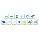 Basen ogrodowy panelowy całoroczny 500x366x122 cm 13w1 Bestawy 56586