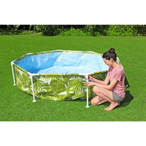 Basen stelażowy dla dzieci z daszkiem 244x51 cm Bestway 56432