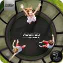 Trampolina ogrodowa 15ft/465cm z siatką zewnętrzną i drabinką Neo-Sport