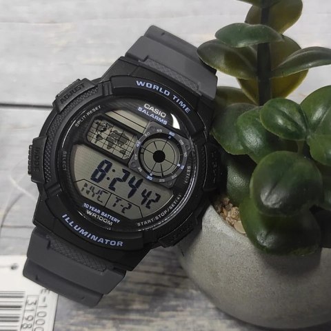 ZEGAREK MĘSKI CASIO AE-1000W-8AVEF (zd073j) - WORLD TIME + BOX