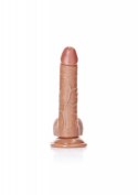 Curved Realistic Dildo Balls Suction Cup - 7""""/ 18 cm
