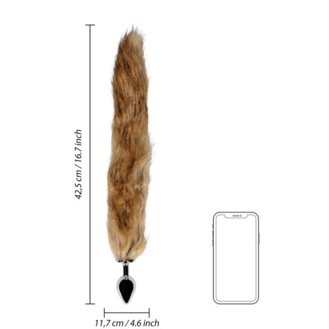 Fox Tail with Metal Butt Plug