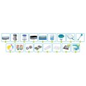 Basen ogrodowy stelażowy 305 x 200 x 84 cm 17w1 Bestway 5614A