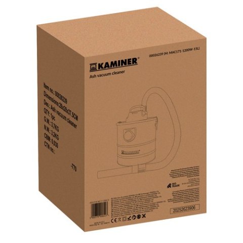 Odkurzacz do popiołu ODK006-15L Kaminer 26239