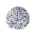 Lampki choinkowe 100 LED wewnętrzne zimny biały z dod. gniazdem