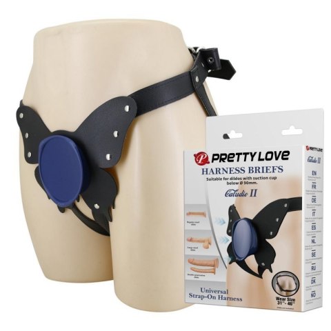 Pretty Love Caldric II Black & Blue Universal Harness Briefs