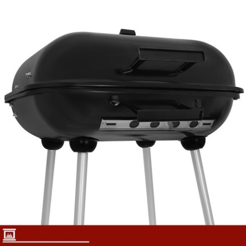 Grill Ogrodowy Z Pokrywą 53x77x46cm Kaminer