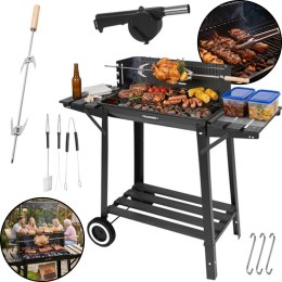 Grill Ogrodowy Z Rożnem 93x41x86cm Kaminer
