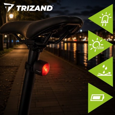 Lampka rowerowa czerwona Trizand