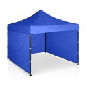 Pawilon ogrodowy 3 scianki 3 x 3m niebieski Plonos