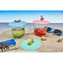 Pokrywka silikonowa z plażowiczem, piłka, śred. 10,5 cm