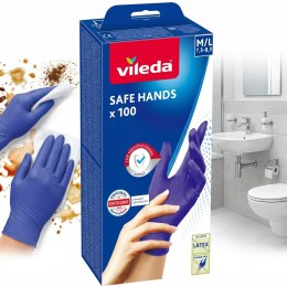Rękawice nitrylowe Vileda Safe Hands M/L 100 szt.