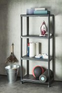 Regał plastikowy IRVING 4 poziomy czarny II GATUNEK