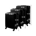 Zestaw walizek 3w1- czarne Trizand 26661