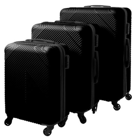 Zestaw walizek 3w1- czarne Trizand 26661