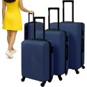 Zestaw walizek 3w1- granatowe Trizand 26664