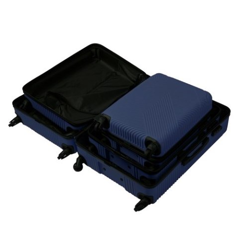 Zestaw walizek 3w1- granatowe Trizand 26664