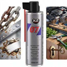 K2 07 Penetrus Preparat Wielozadaniowy Z Aplikatorem Do Rdzy 500ml 0750
