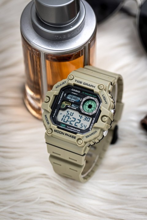 ZEGAREK MĘSKI CASIO Digital Moonphase WS-1700H-5AVDF