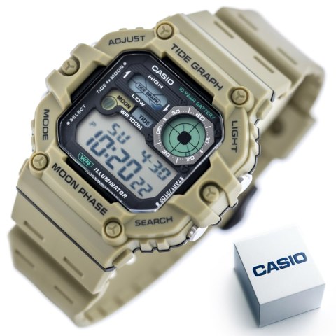 ZEGAREK MĘSKI CASIO Digital Moonphase WS-1700H-5AVDF