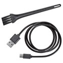 Elektryczny młynek do pieprzu, ładowany przez USB, śred. 4 x 14 cm, niebieski