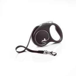 Flexi Smycz Black Design S Taśma 5m Do 15kg Czarna