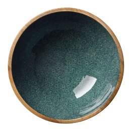 Misa z drewna mango, śred. 35 x 12 cm, minerały