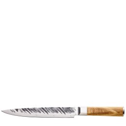 Nóż do wędlin, japońska stal/drewno oliwne, 20 cm