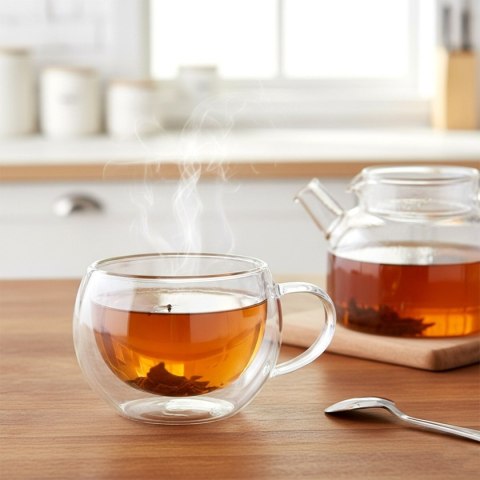 SZKLANKI TERMICZNE 2szt. 280ml Z PODWÓJNĄ SCIANKĄ DO KAWY HERBATY 139818