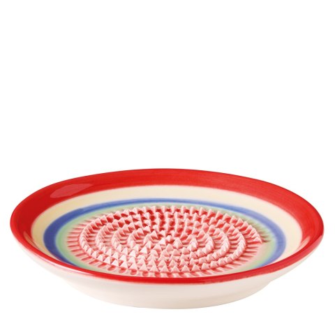 Tarka do imbiru, porcelana, śred. 12 cm, czerwona