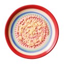 Tarka do imbiru, porcelana, śred. 12 cm, czerwona
