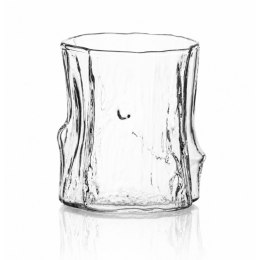 Szklanka 300ml Falowana, wzór drewna 1 szt do kawy, drinków, whiskey SZK208