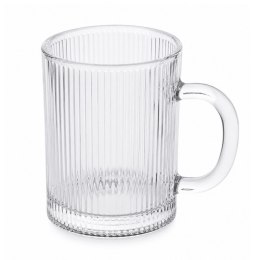 Szklanka 350ml ryflowana duża 1 szt do kawy, herbaty SZK212
