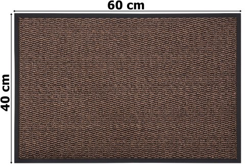 Wycieraczka wejściowa pod drzwi 40x60 cm NEILA brązowa zestaw 2 sztuk