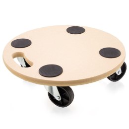 Wózek transportowy do 200kg płyta okrągła mdf 38cm na kółkach do przewożenia