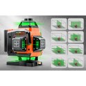 Poziomica laserowa laser krzyżowy w walizce + akcesoria Humberg HM-175